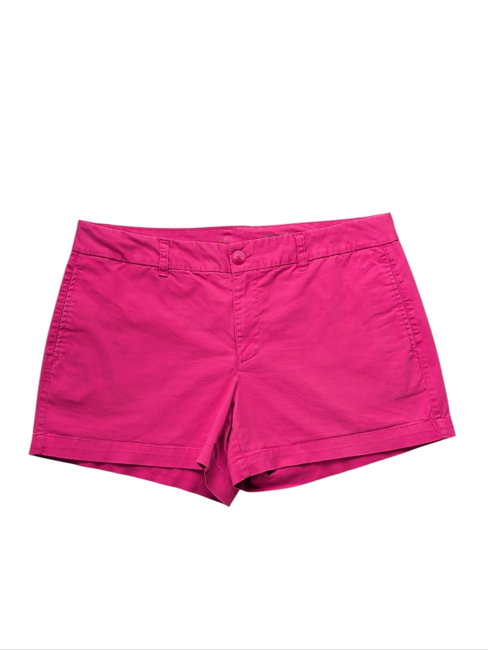 Gap Khakis Chino Twill Preppy Shorts 4" Inseam Fruit Punch Pink Pockets